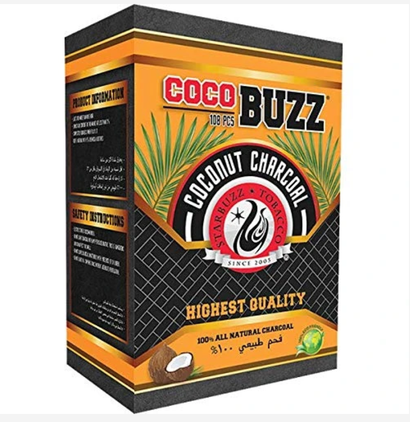 CocoBuzz Coconut Charcoal 108pc