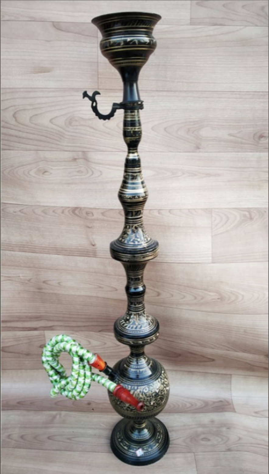 Indian Brass Hookah: 30 Inches