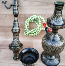 Load image into Gallery viewer, Indian Brass Hookah: 30 Inches
