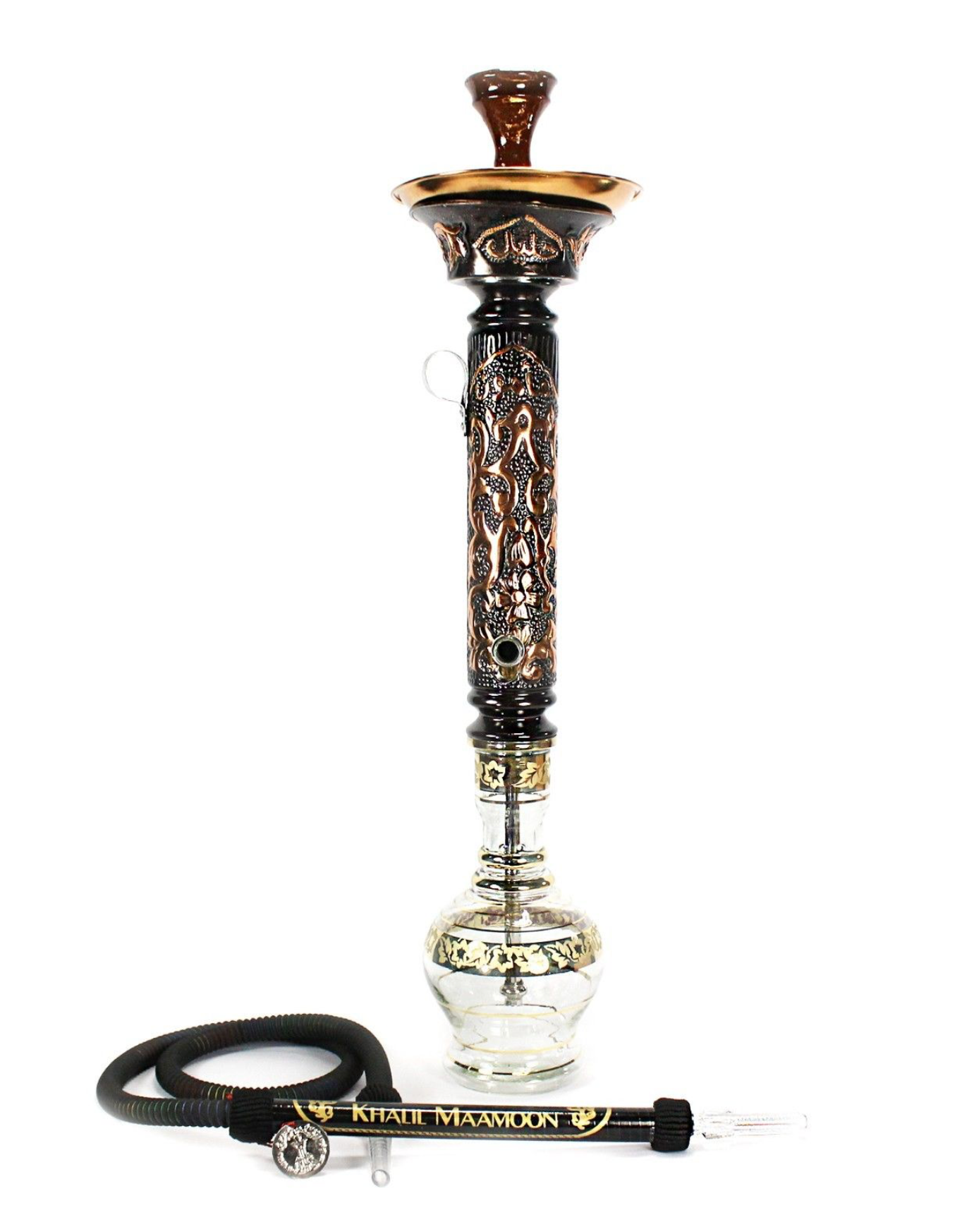 KHALIL MAMOON Dana Red: Stainless Steel Hookah KM – El Cajon Cash 