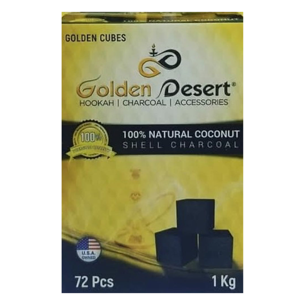 GOLDEN DESERT CHARCOAL GOLDEN CUBE 1KG 72pcs