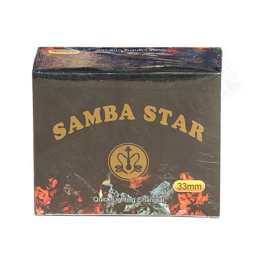 Samba Star 33mm Quick Light Hookah Charcoal