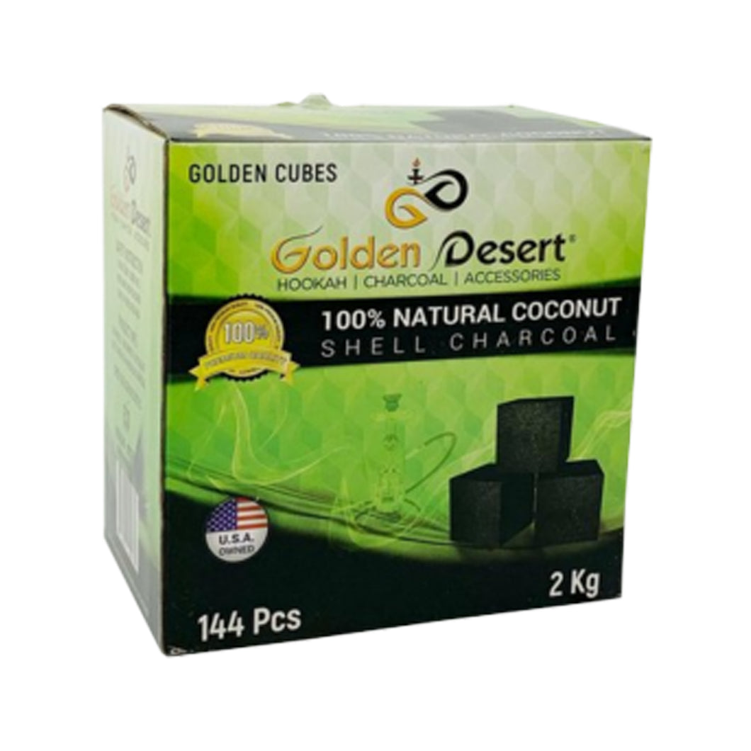 GOLDEN DESERT CHARCOAL GOLDEN CUBE 2KG 144pcs