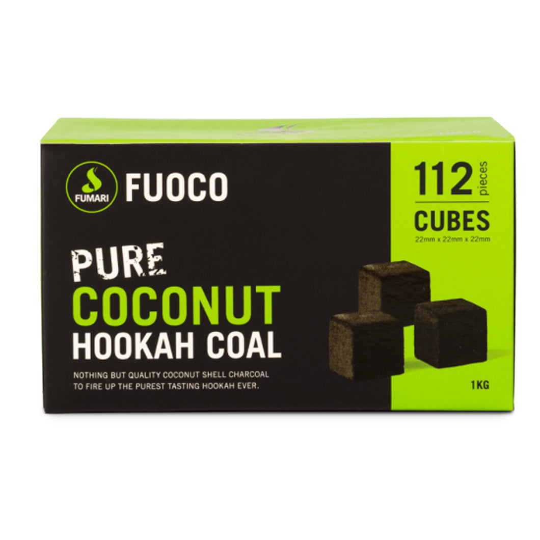 FUOCO COCONUT HOOKAH COAL BY FUMARI 1KG 112pcs